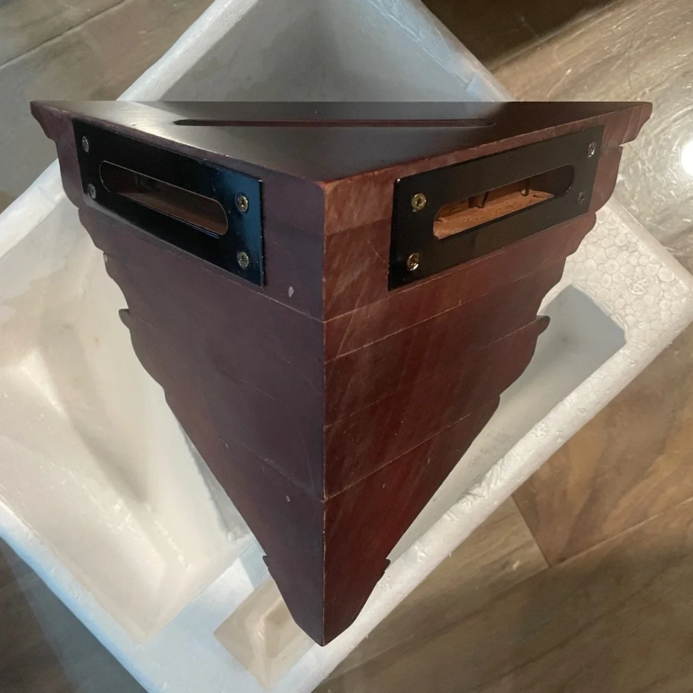 New 2-Piece Wooden Corner Floating Wall Shelving